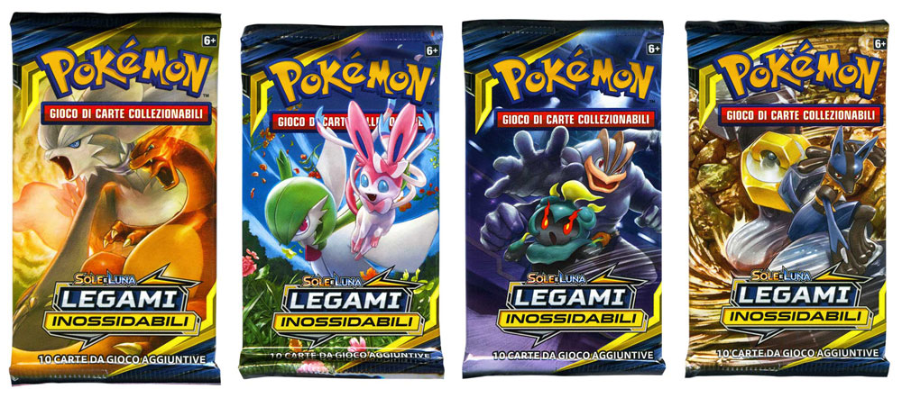 Sole e Luna Legami Inossidabili 4 buste da 10 carte con Artworks diversi (IT)