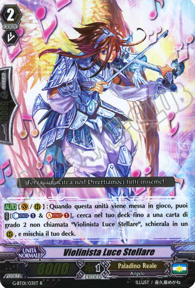 G-BT01-IT031 Violinista Luce Stellare rara foil (IT) -NEAR MINT-