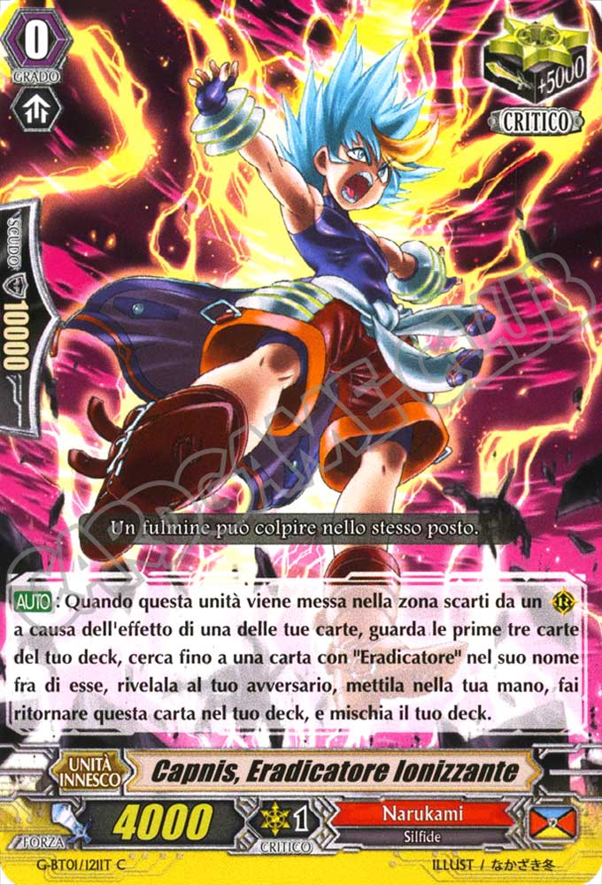 G-BT01-IT121 Capnis, Eradicatore Ionizzante comune normale (IT) -NEAR MINT-