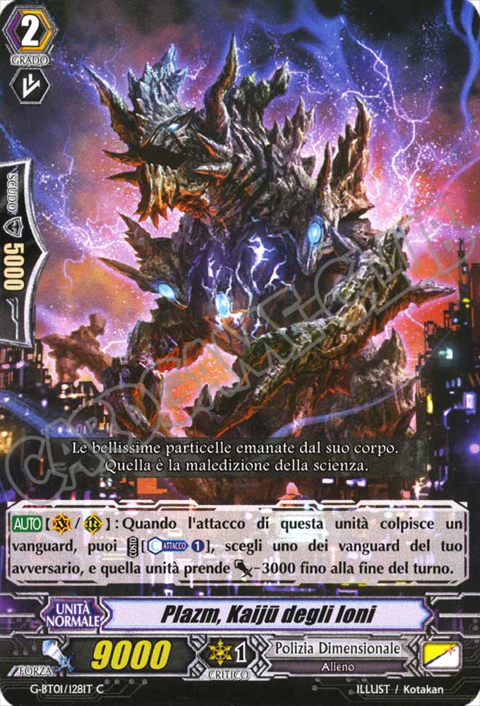 G-BT01-IT128 Plazm, Kaiju degli Ioni comune normale (IT) -NEAR MINT-