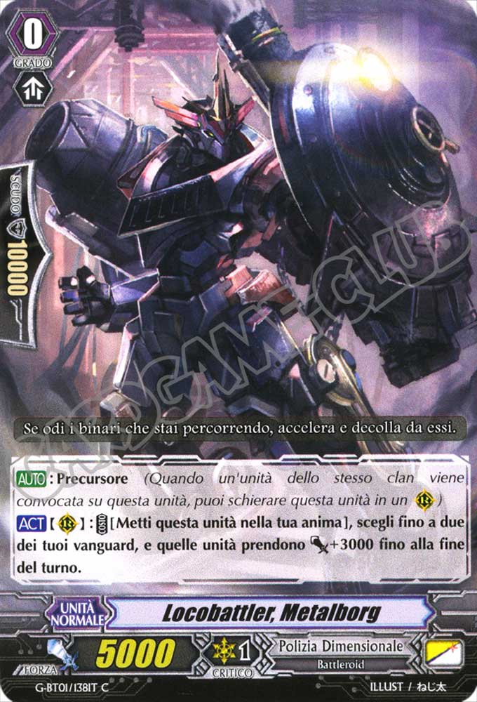 G-BT01-IT138 Locobattler, Metalborg comune normale (IT) -NEAR MINT-
