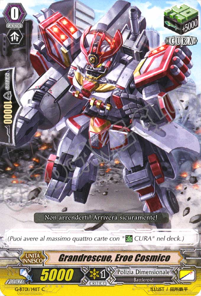 G-BT01-IT141 Grandrescue, Eroe Cosmico comune normale (IT) -NEAR MINT-