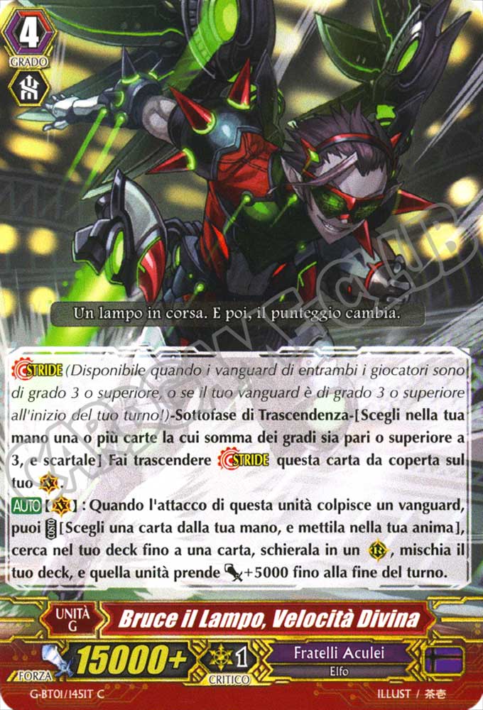 G-BT01-IT145 Bruce il Lampo, Velocita' Divina comune normale (IT) -NEAR MINT-