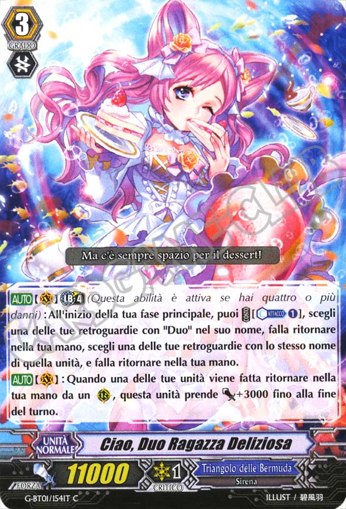 G-BT01-IT154 Ciao, Duo Ragazza Deliziosa comune normale (IT) -NEAR MINT-