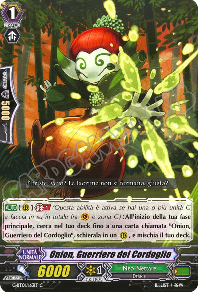 G-BT01-IT163 Onion, Guerriero del Cordoglio comune normale (IT) -NEAR MINT-