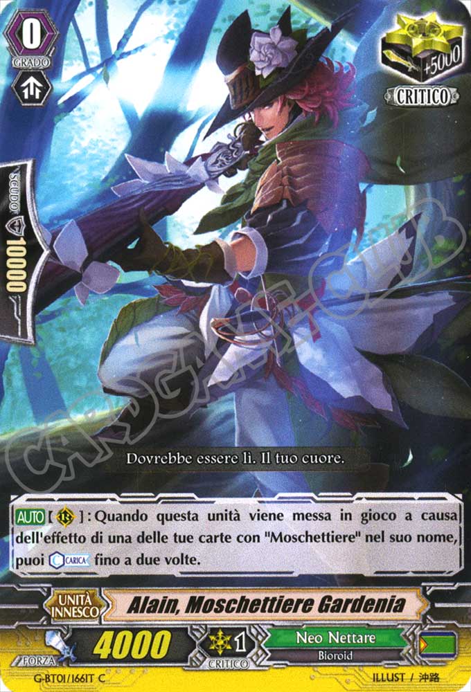 G-BT01-IT166 Alain, Moschettiere Gardenia comune normale (IT) -NEAR MINT-