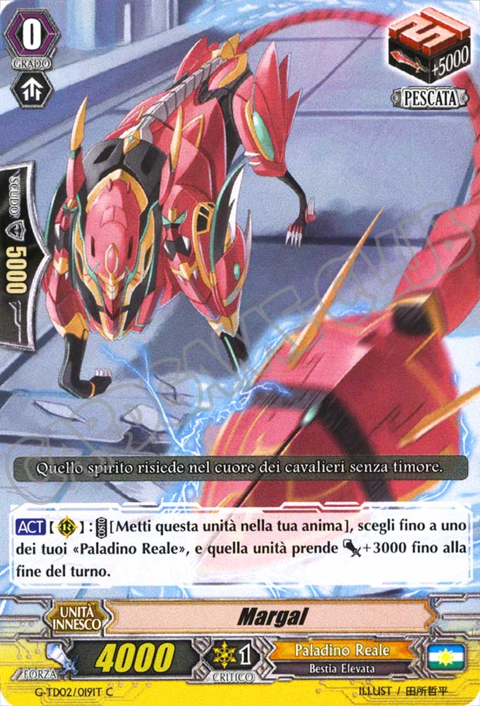 G-TD02-IT019 Margal comune normale (IT) -NEAR MINT-