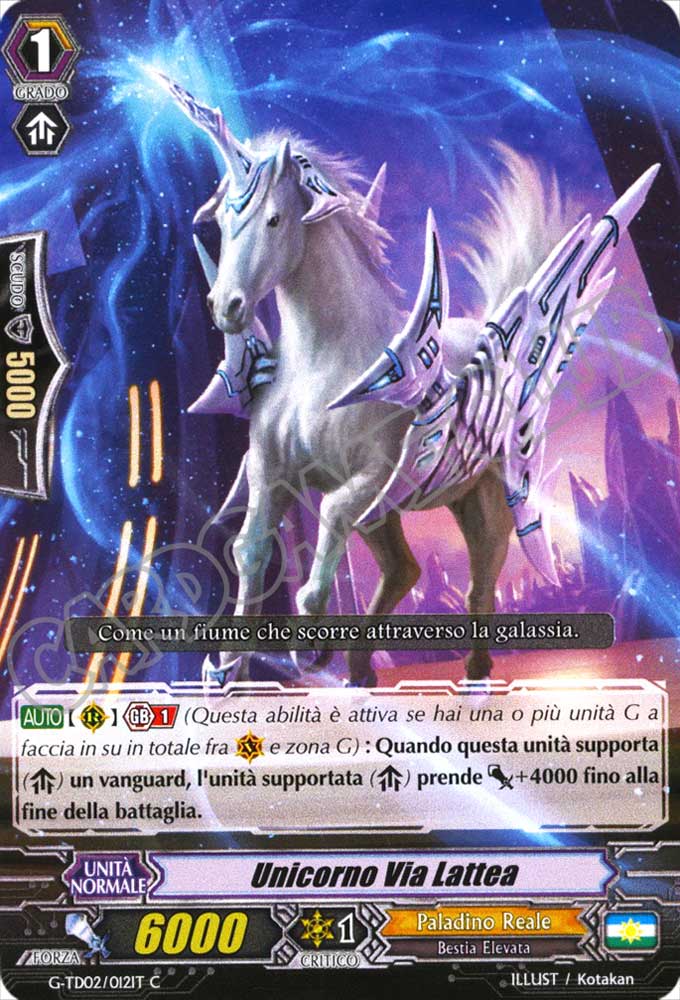 G-TD02-IT012 Unicorno Via Lattea comune normale (IT) -NEAR MINT-