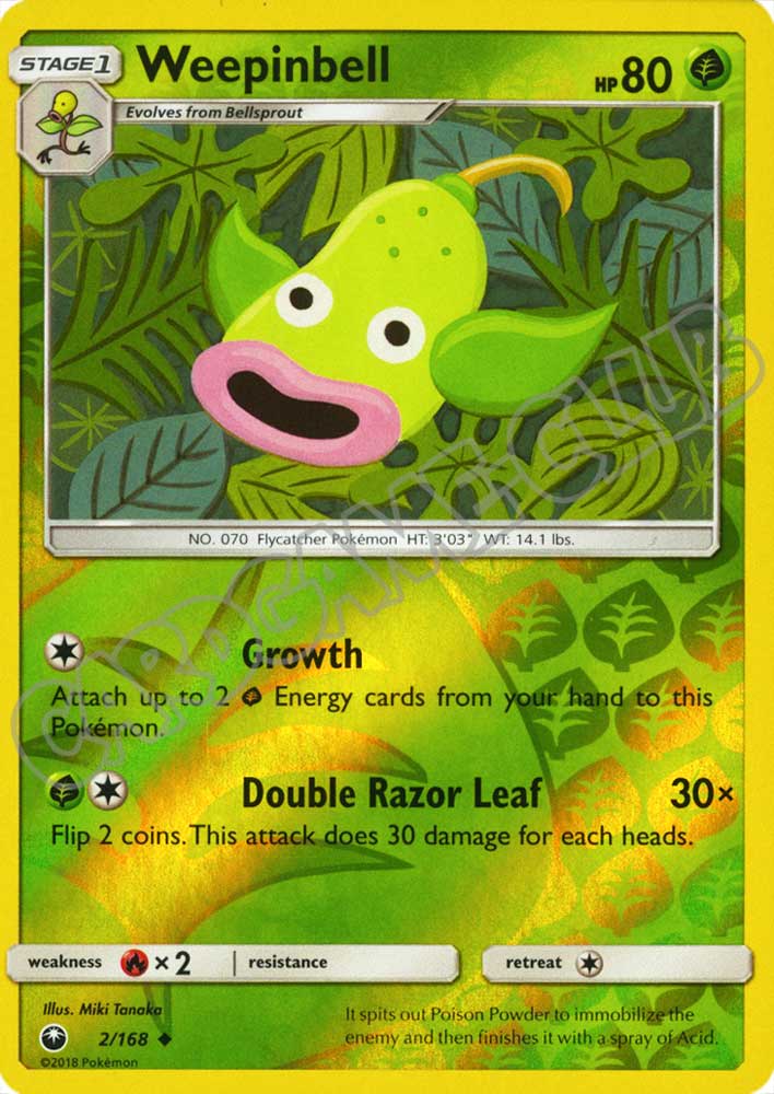 002 / 168 Weepinbell non comune foil reverse (EN) -NEAR MINT-