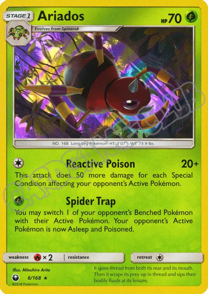 006 / 168 Ariados rara foil (EN) -NEAR MINT-