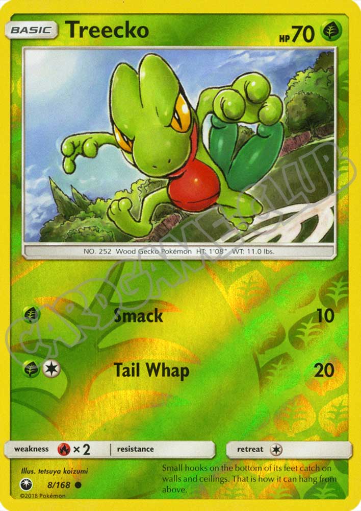008 / 168 Treecko comune foil reverse (EN) -NEAR MINT-