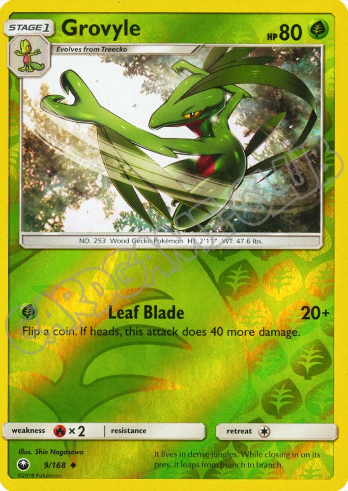 009 / 168 Grovyle non comune foil reverse (EN) -NEAR MINT-