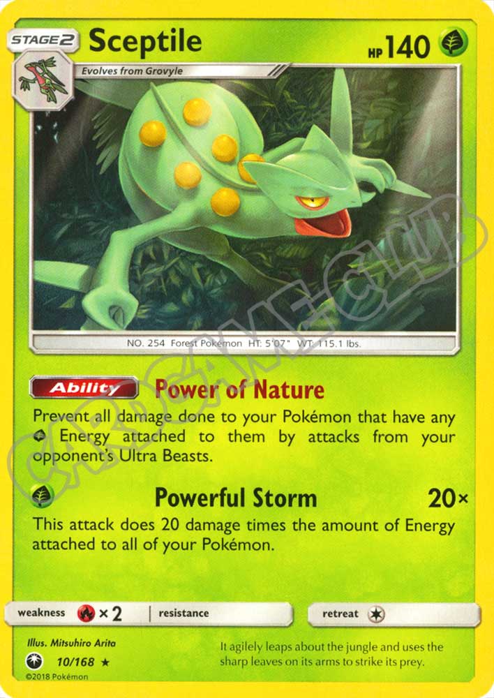 010 / 168 Sceptile rara normale (EN) -NEAR MINT-