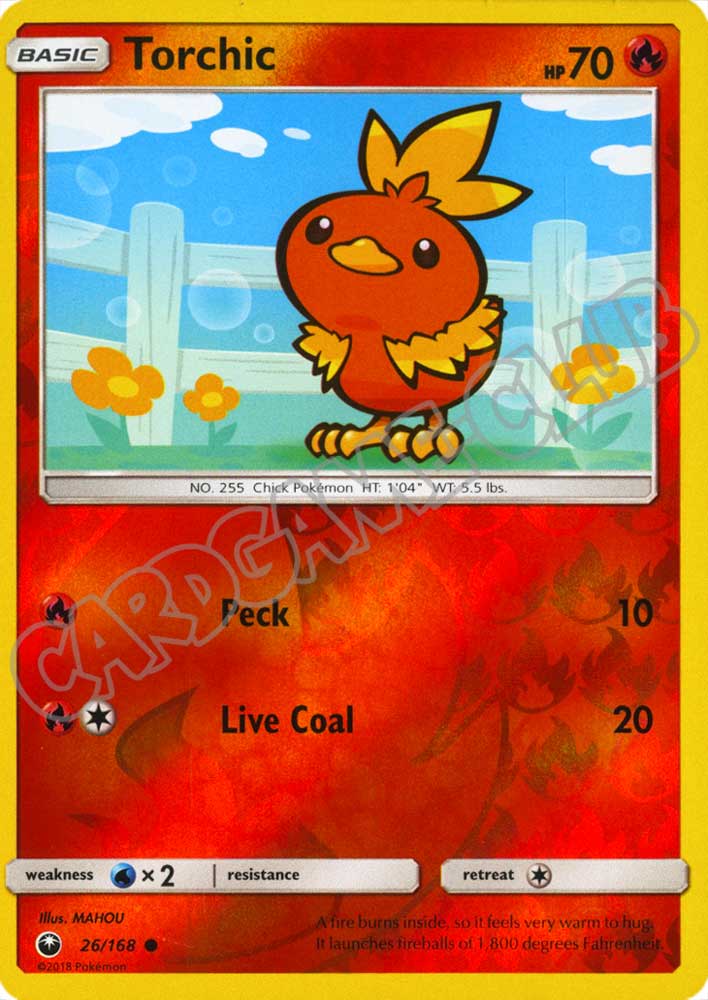 026 / 168 Torchic comune foil reverse (EN) -NEAR MINT-