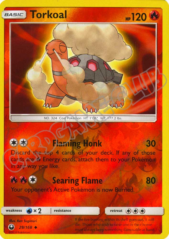 029 / 168 Torkoal non comune foil reverse (EN) -NEAR MINT-