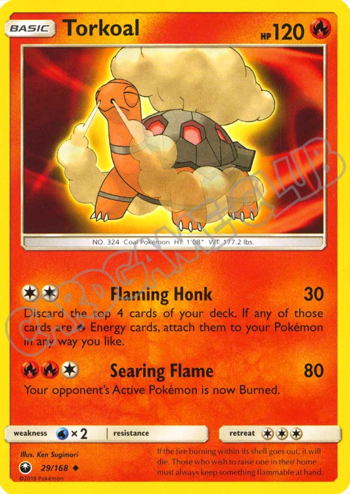 029 / 168 Torkoal non comune normale (EN) -NEAR MINT-