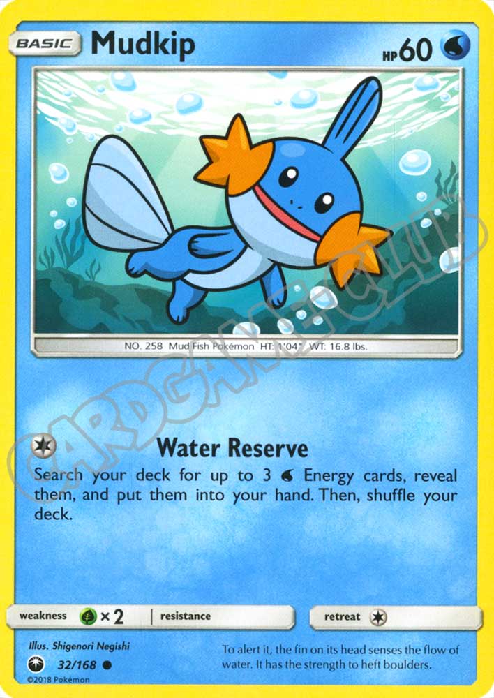 032 / 168 Mudkip comune normale (EN) -NEAR MINT-