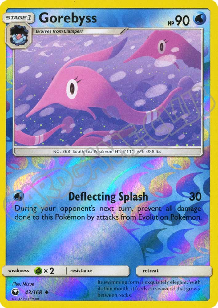 043 / 168 Gorebyss non comune foil reverse (EN) -NEAR MINT-