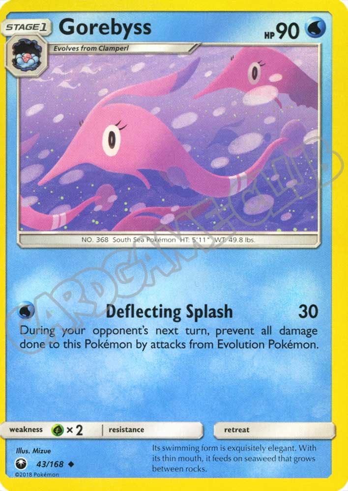 043 / 168 Gorebyss non comune normale (EN) -NEAR MINT-