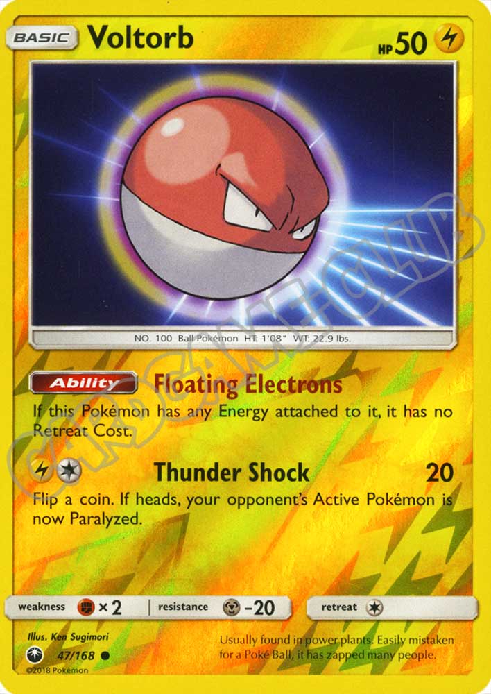 047 / 168 Voltorb comune foil reverse (EN) -NEAR MINT-