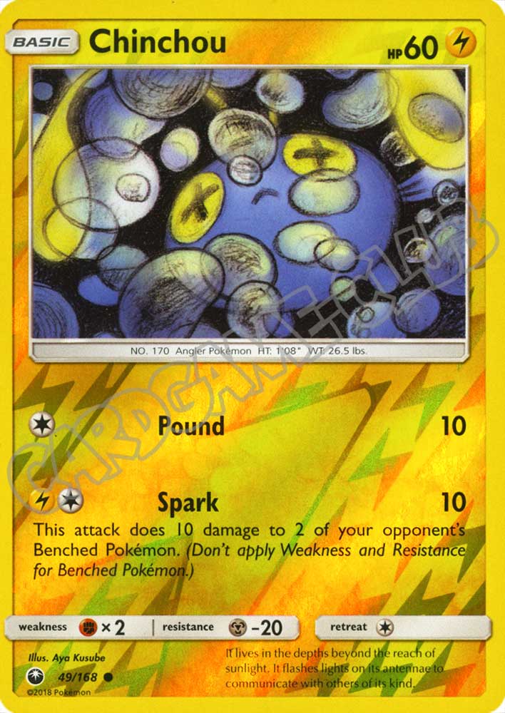 049 / 168 Chinchou comune foil reverse (EN) -NEAR MINT-