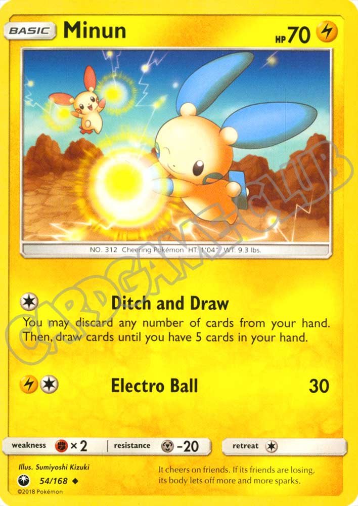 054 / 168 Minun non comune normale (EN) -NEAR MINT-