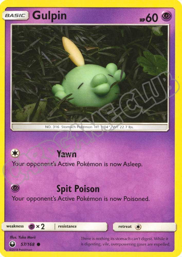 057 / 168 Gulpin comune normale (EN) -NEAR MINT-