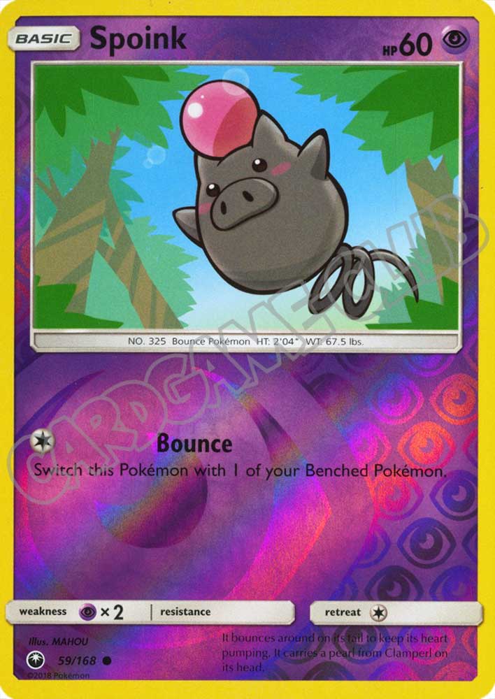 059 / 168 Spoink comune foil reverse (EN) -NEAR MINT-