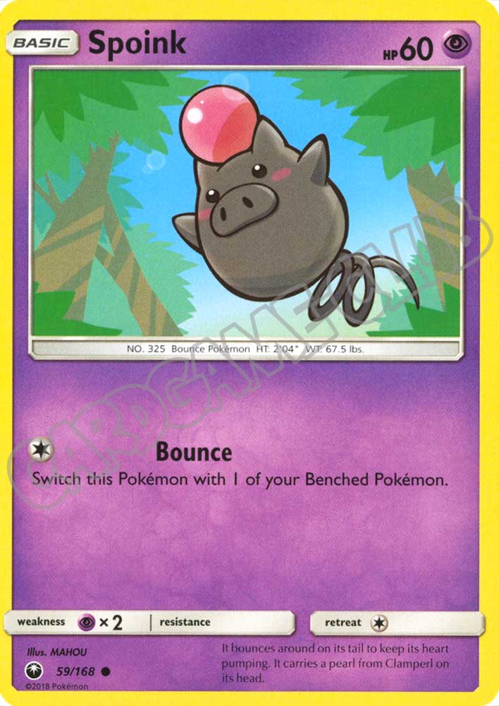 059 / 168 Spoink comune normale (EN) -NEAR MINT-