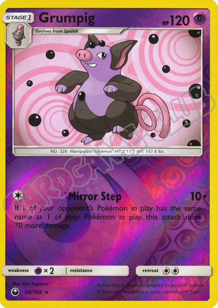 060 / 168 Grumpig rara foil reverse (EN) -NEAR MINT-