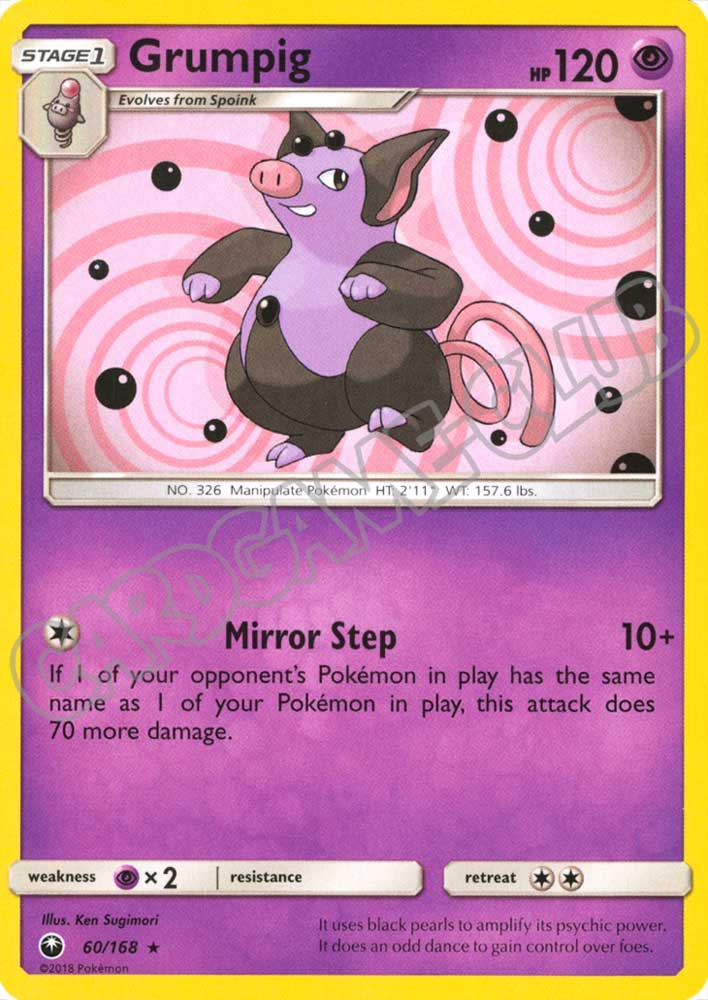 060 / 168 Grumpig rara normale (EN) -NEAR MINT-