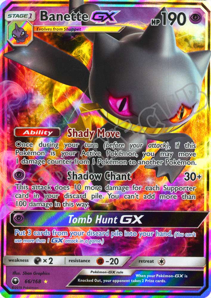 066 / 168 Banette GX rara GX foil (EN) -NEAR MINT-