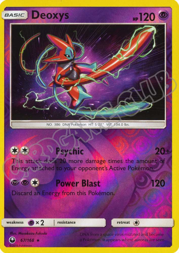067 / 168 Deoxys rara foil reverse (EN) -NEAR MINT-