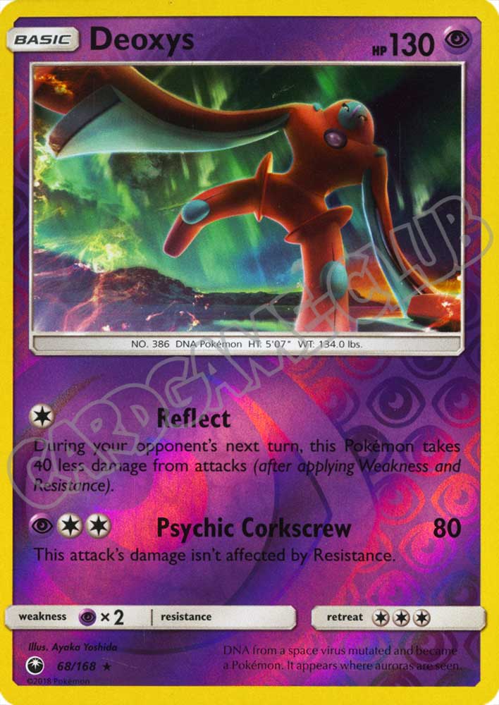 068 / 168 Deoxys rara foil reverse (EN) -NEAR MINT-