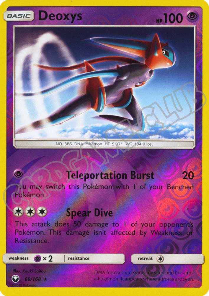 069 / 168 Deoxys rara foil reverse (EN) -NEAR MINT-