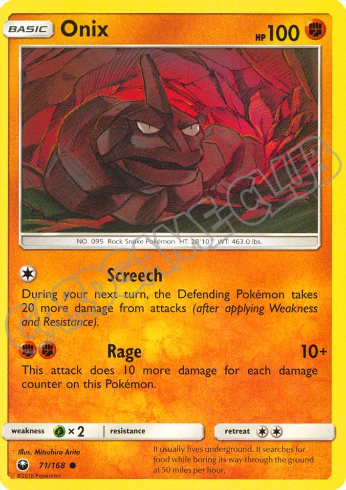 071 / 168 Onix comune normale (EN) -NEAR MINT-