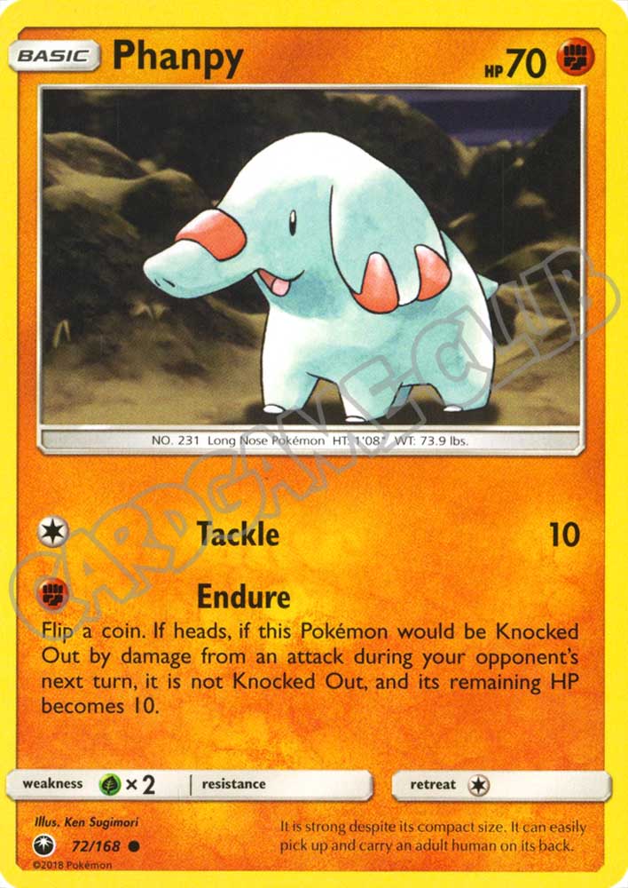 072 / 168 Phanpy comune normale (EN) -NEAR MINT-