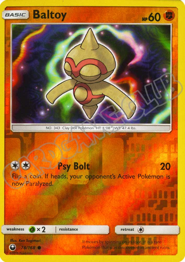 078 / 168 Baltoy comune foil reverse (EN) -NEAR MINT-