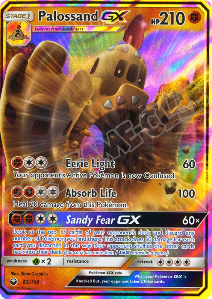 082 / 168 Palossand GX rara GX foil (EN) -NEAR MINT-