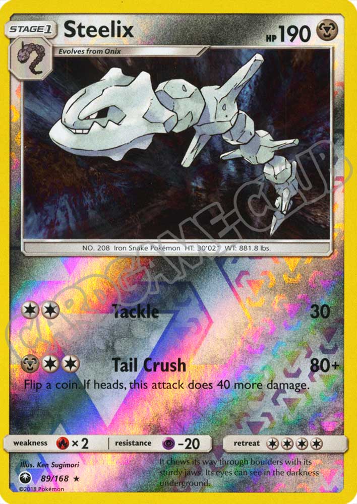 089 / 168 Steelix rara foil reverse (EN) -NEAR MINT-
