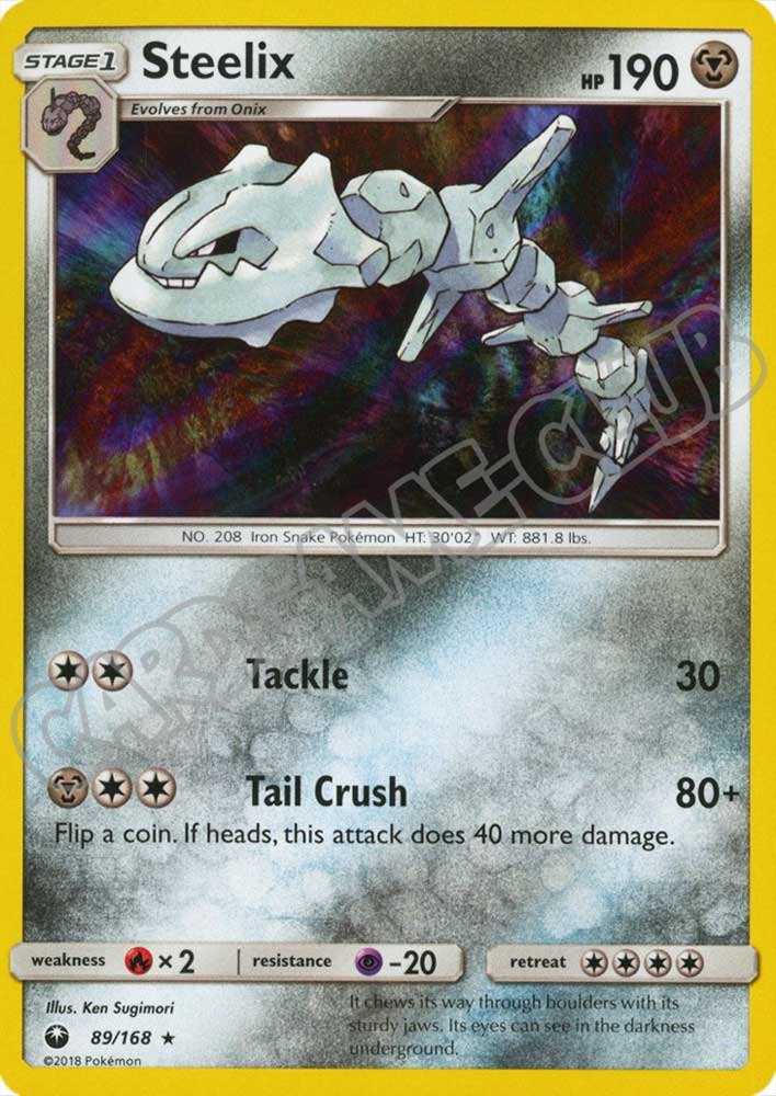 089 / 168 Steelix rara foil (EN) -NEAR MINT-