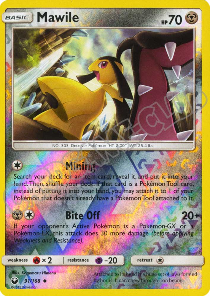 091 / 168 Mawile non comune foil reverse (EN) -NEAR MINT-