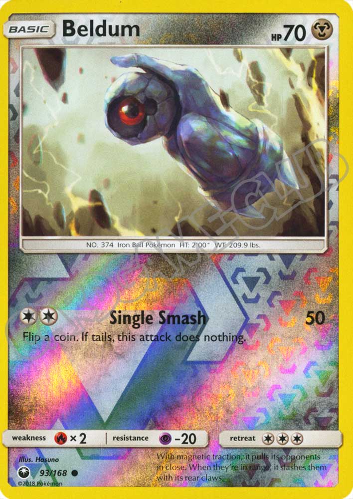 093 / 168 Beldum comune foil reverse (EN) -NEAR MINT-