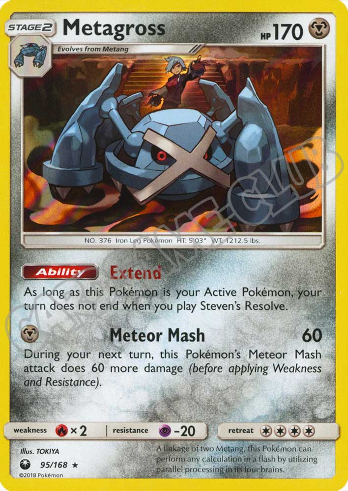 095 / 168 Metagross rara foil (EN) -NEAR MINT-