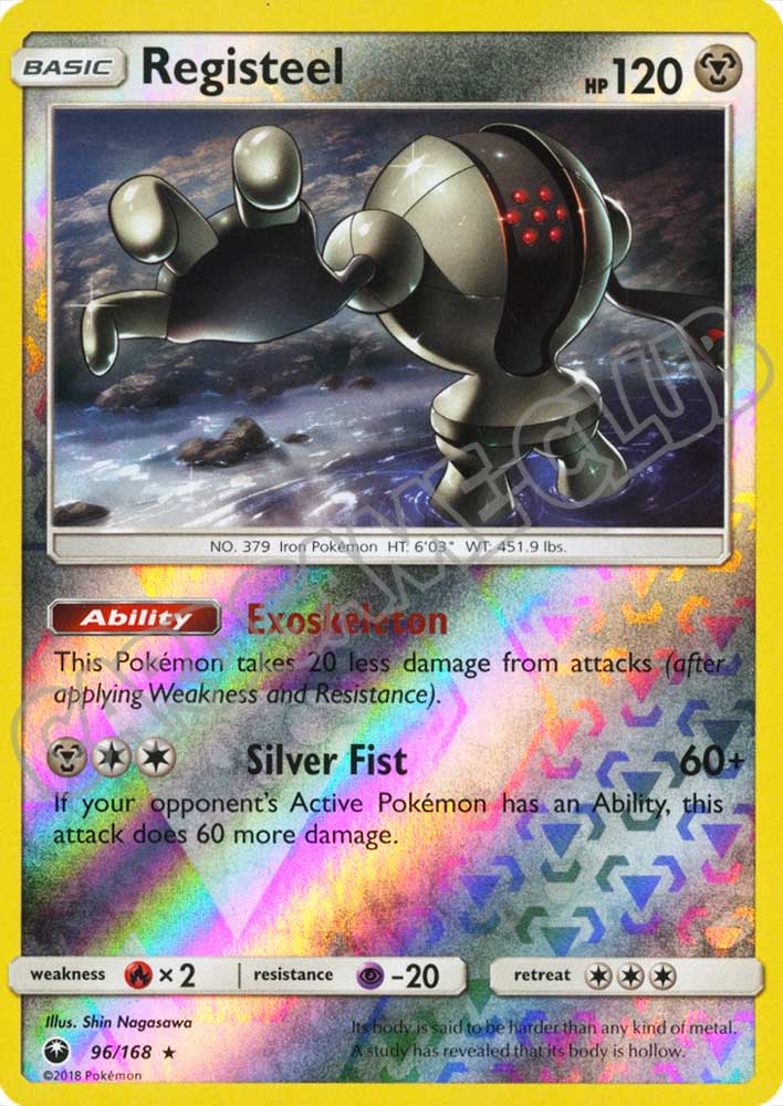 096 / 168 Registeel rara foil reverse (EN) -NEAR MINT-