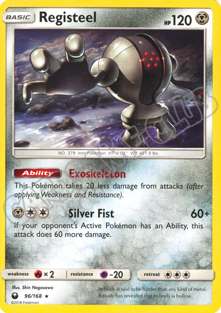 096 / 168 Registeel rara normale (EN) -NEAR MINT-