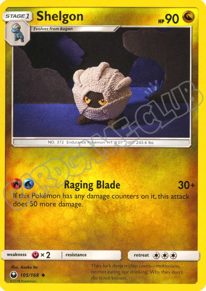 105 / 168 Shelgon non comune normale (EN) -NEAR MINT-