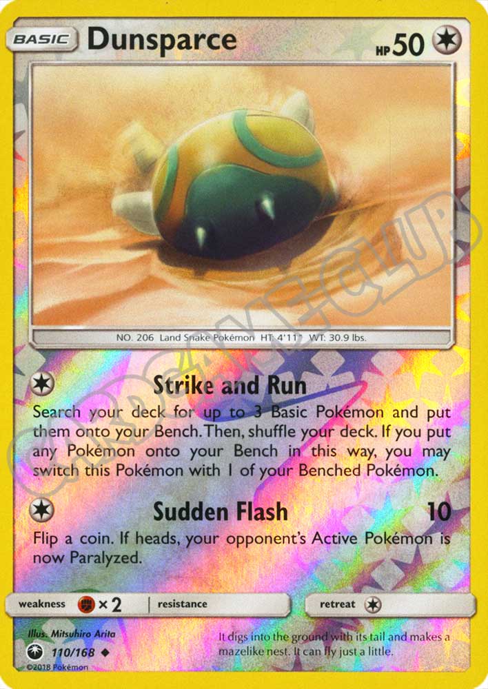 110 / 168 Dunsparce non comune foil reverse (EN) -NEAR MINT-