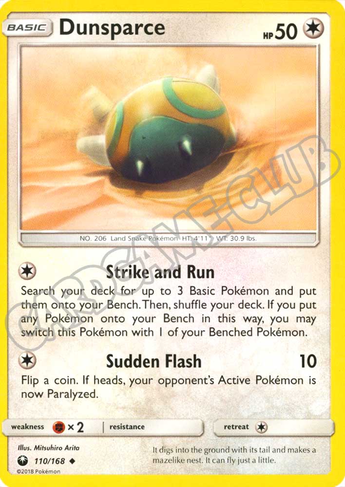 110 / 168 Dunsparce non comune normale (EN) -NEAR MINT-