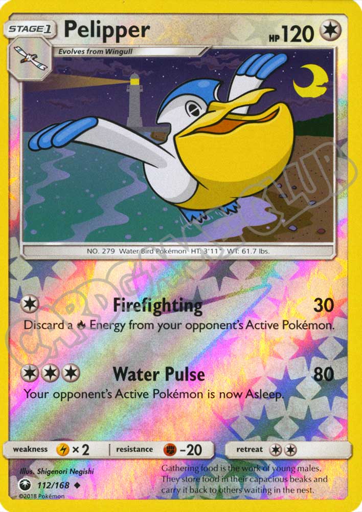 112 / 168 Pelipper non comune foil reverse (EN) -NEAR MINT-